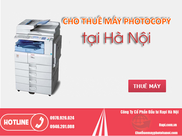 Chính sách cho thuê máy Photocopy tại Rapi